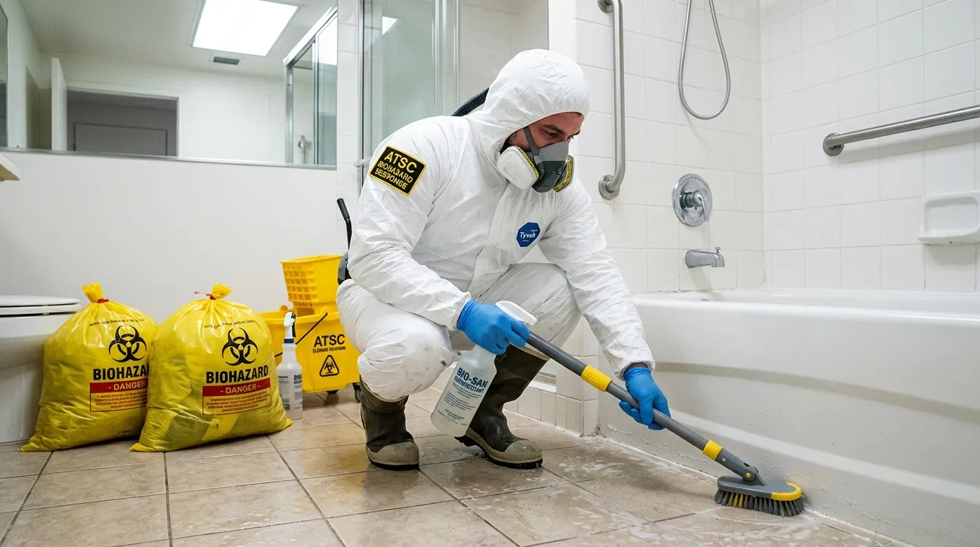 Decontamination equipment deployed for Blood Cleanup in Moorestown-Lenola